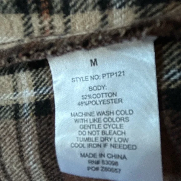 Ci Sono Brown Plaid Oversized Flannel Shirt - Picture 6 of 6